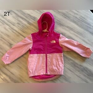 The North Face Two-Tone Pink Hooded Raincoat